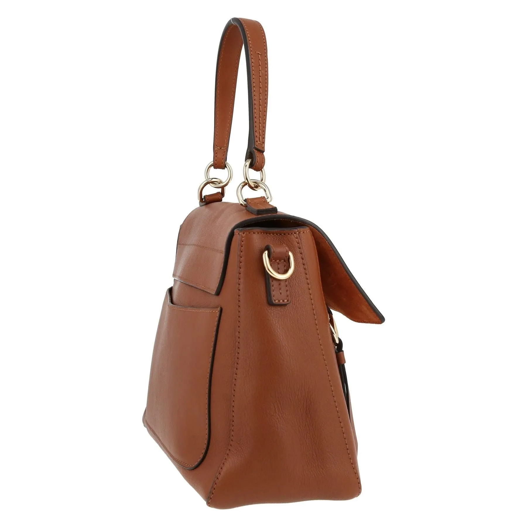 Chloé Faye Leather Shoulder Bag - Brown