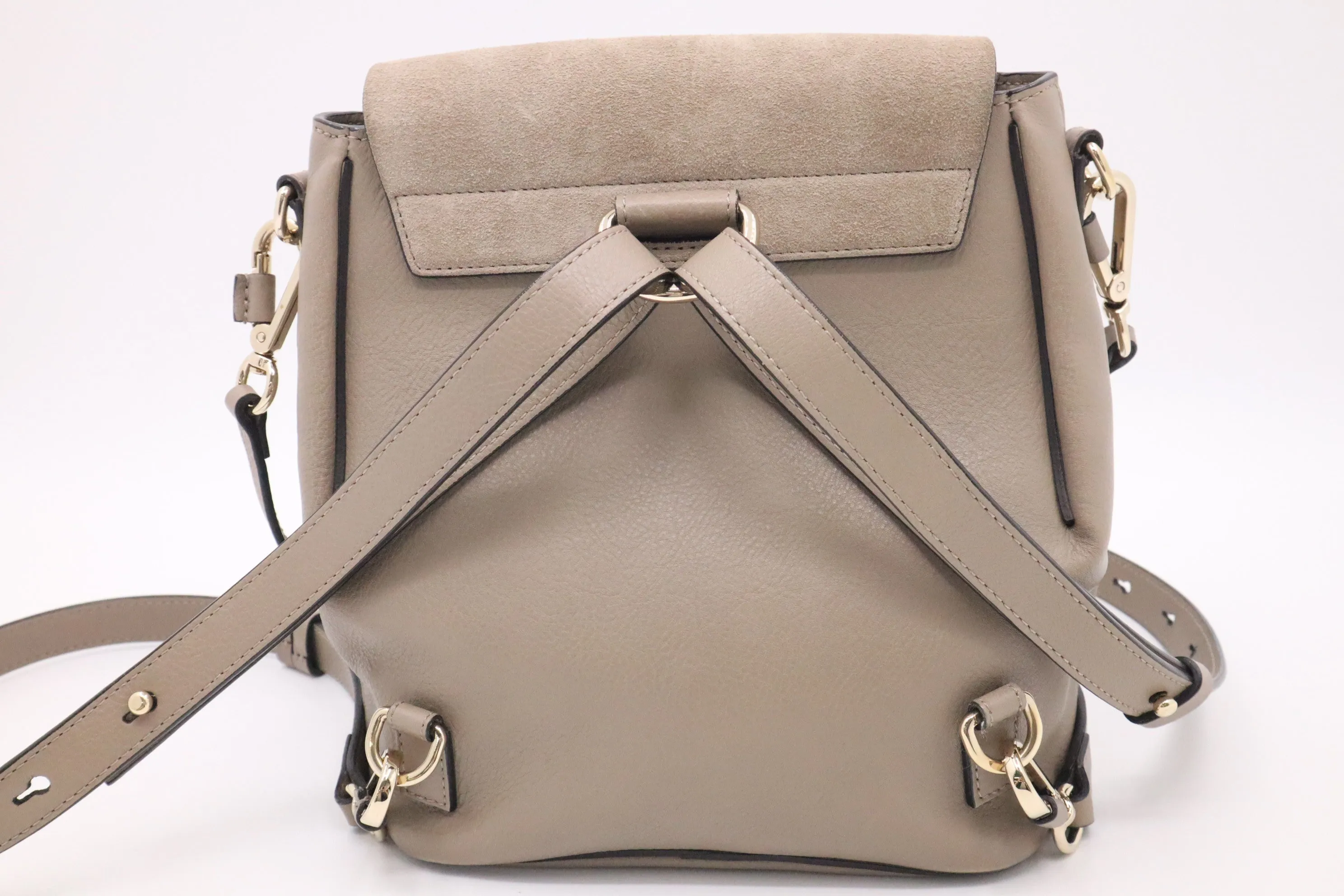 Chloe Faye Backpack in Motty Grey Leather