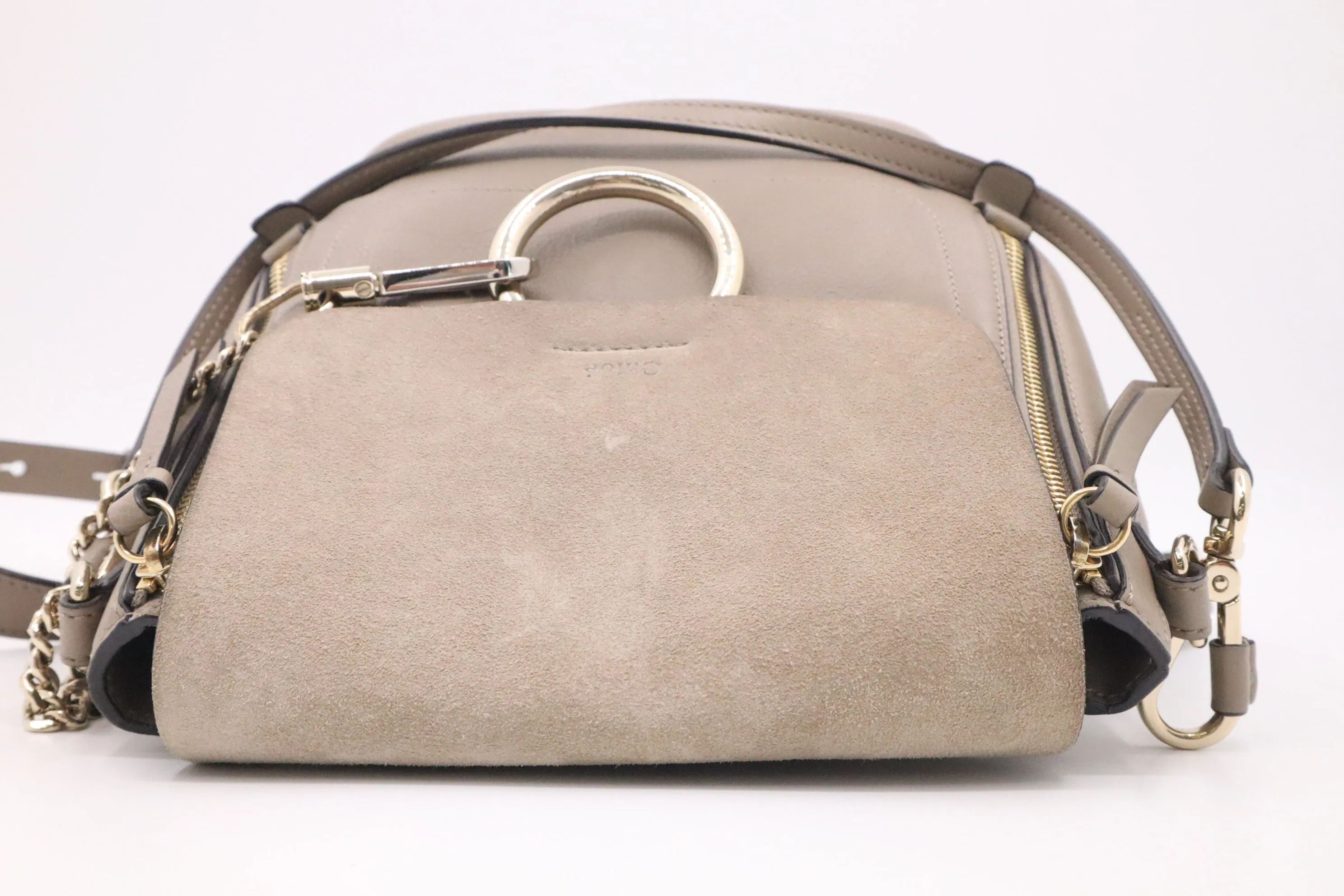 Chloe Faye Backpack in Motty Grey Leather