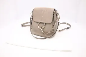 Chloe Faye Backpack in Motty Grey Leather