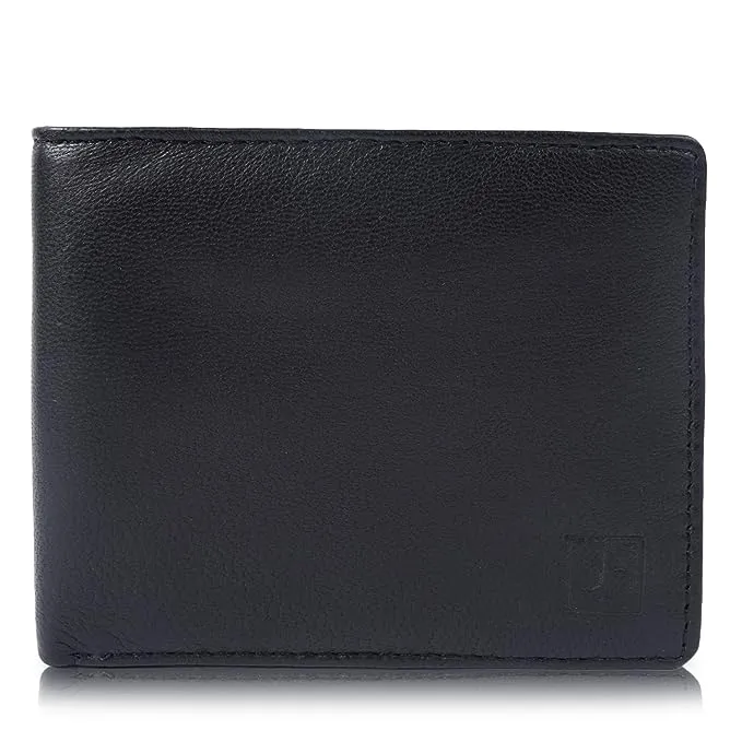 CIMONI Genuine Leather Nappa men wallet Black