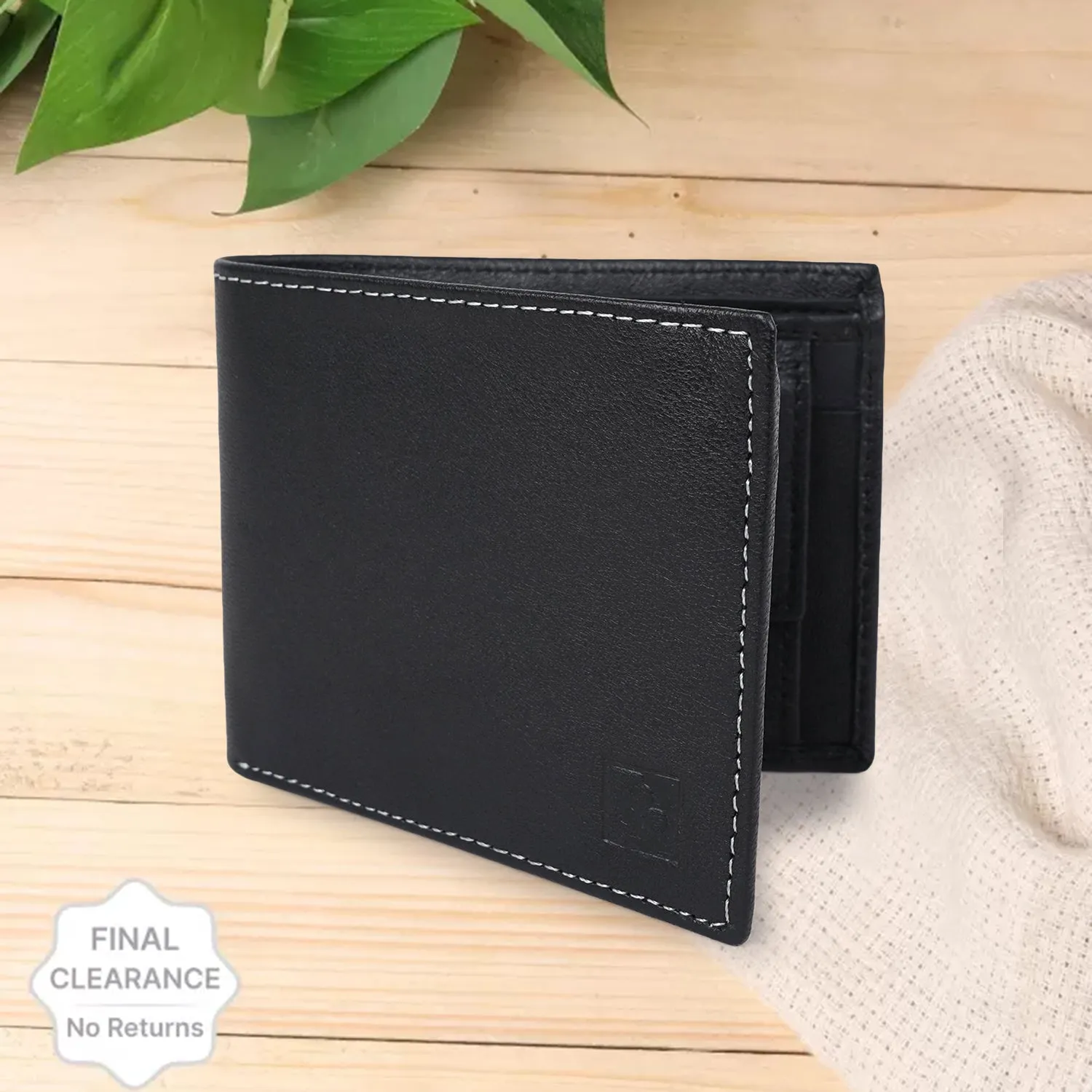 CIMONI Genuine Leather Stylish Credit/5 Debit Card Slots I 1 Currency Compartments Wallet for Men