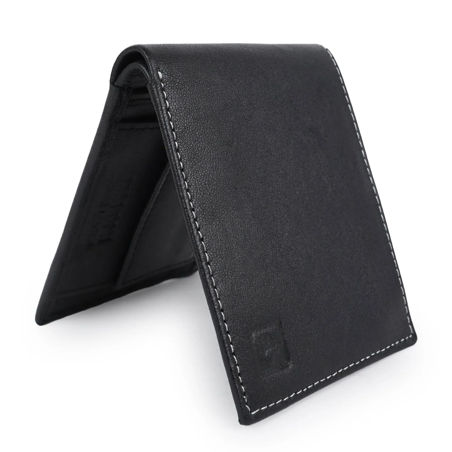 CIMONI Genuine Leather Stylish Credit/5 Debit Card Slots I 1 Currency Compartments Wallet for Men