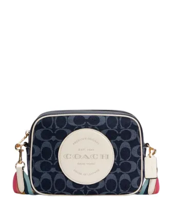 Coach Dempsey Camera Bag In Signature Jacquard With Patch