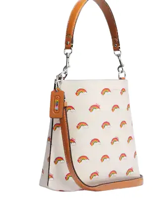 Coach Mollie Bucket Bag 22 With Rainbow Print