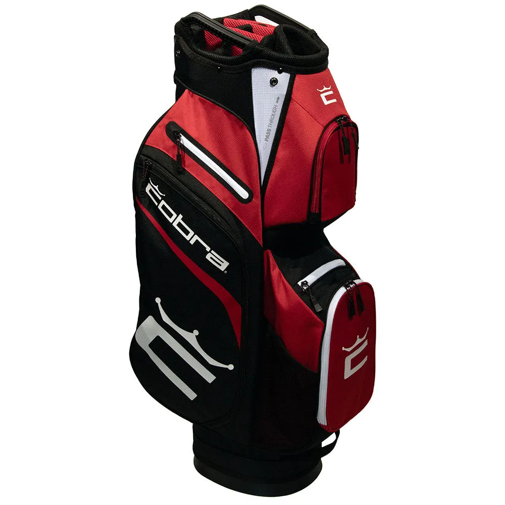 Cobra Signature Cart Bag - Bright White/High Risk Red/Puma Black