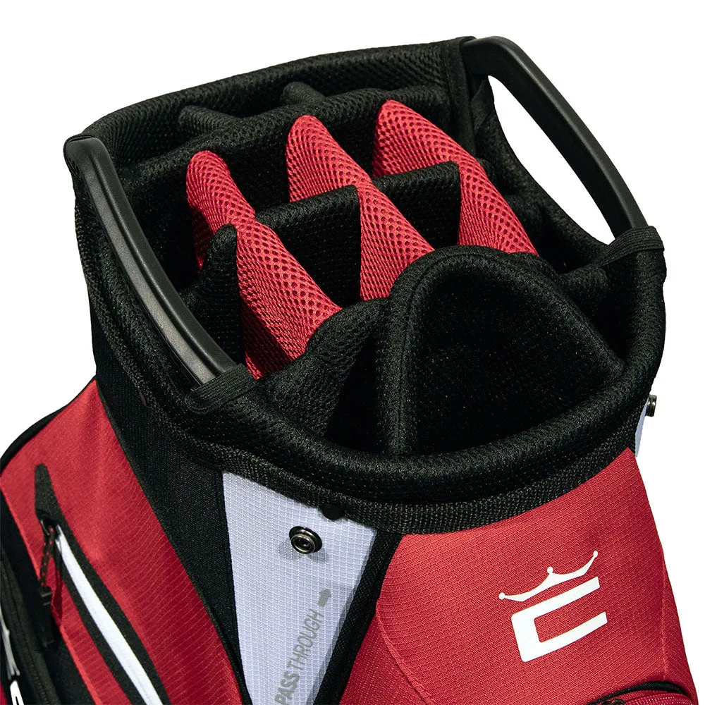 Cobra Signature Cart Bag - Bright White/High Risk Red/Puma Black