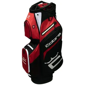 Cobra Signature Cart Bag - Bright White/High Risk Red/Puma Black