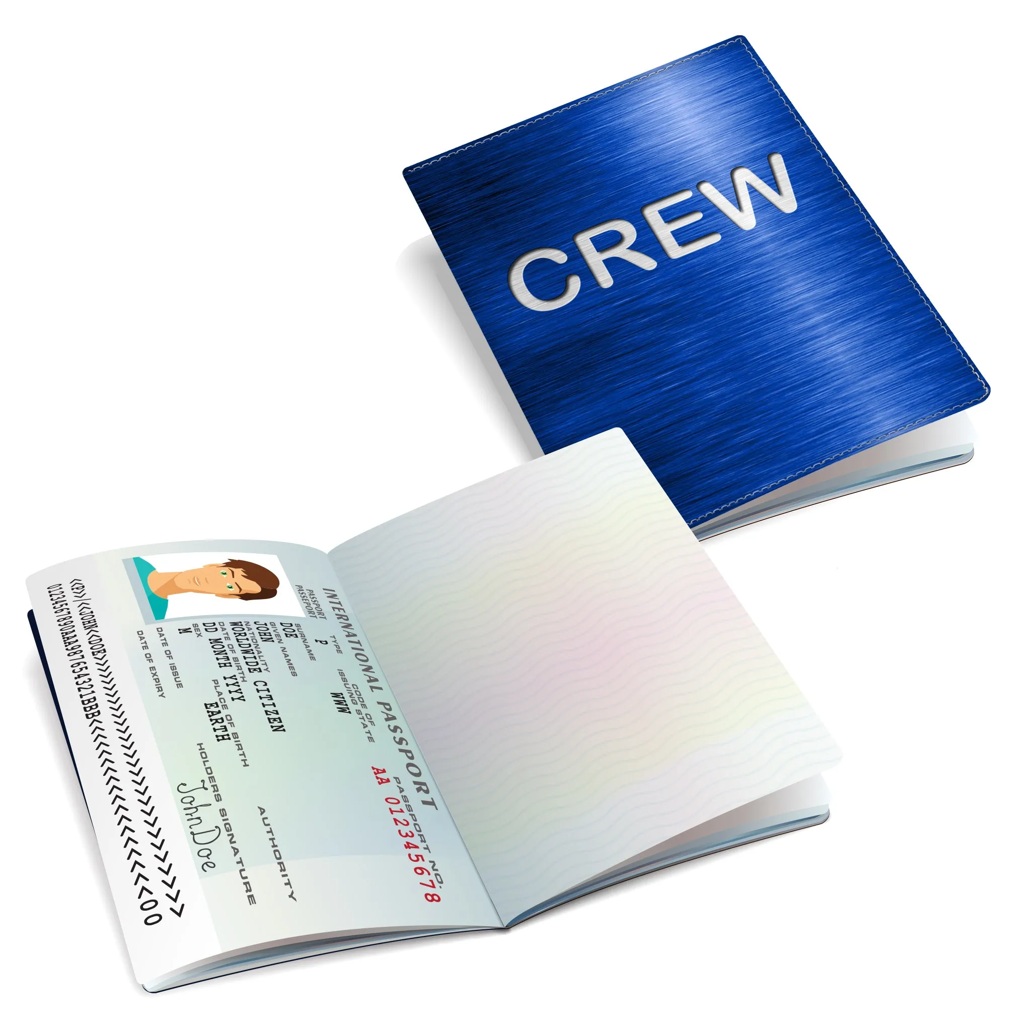 Crew BLUE-Passport Cover