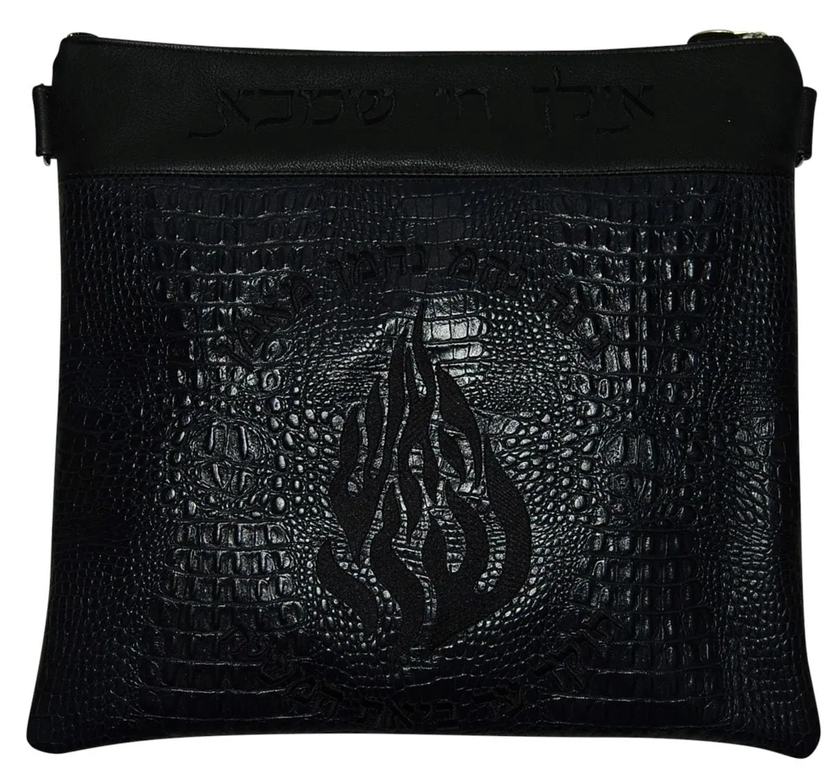 Croc Leather Tallis Tefillin bag
Fire
Breslov
<br> 640F-BK