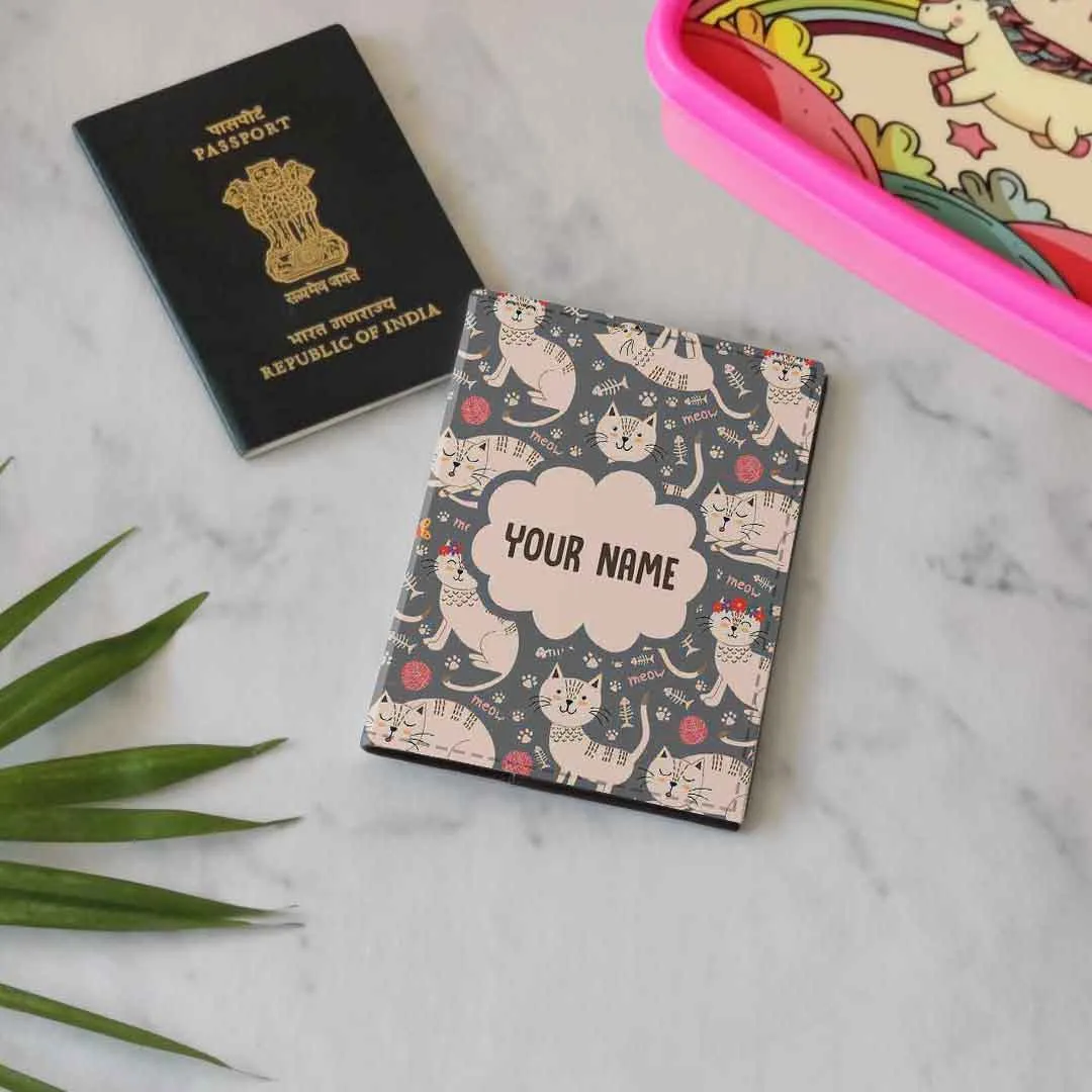 Custom Travel Document Holder  - Cut Cat