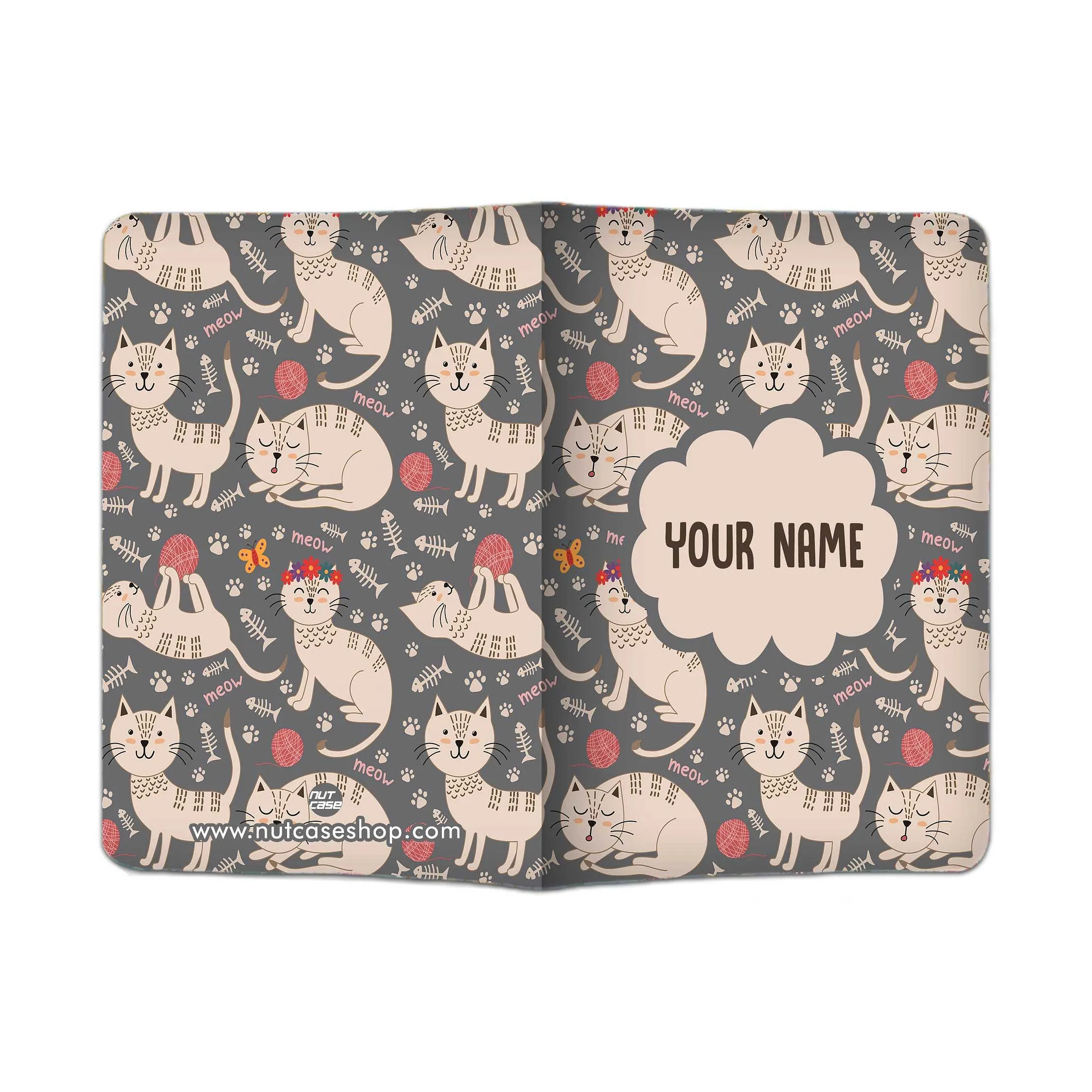 Custom Travel Document Holder  - Cut Cat