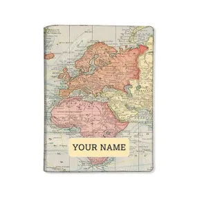 Customized Passport Holder Gifts for him her under 500 - Vintage Map