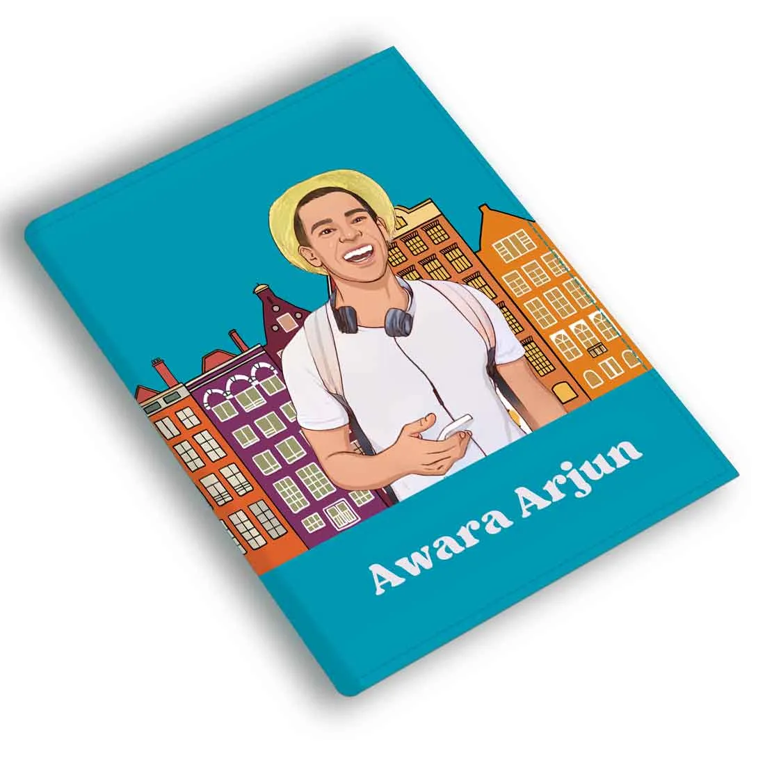 Cute Customized Passport Cover - Caricature Photo on Passport Holder