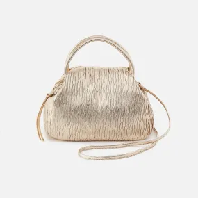 Darling Satchel Pleated Leather - Gold