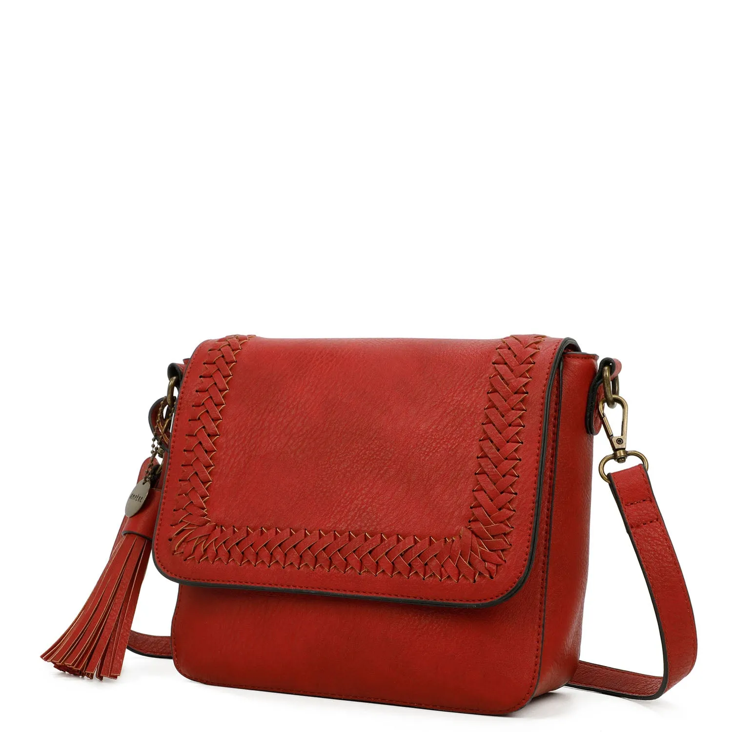 Della Crossbody Vegan Leather - Red