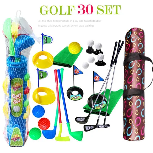 Deluxe 29-Piece Kids Golf Toy Set with Flag & Accessories for Fun Play