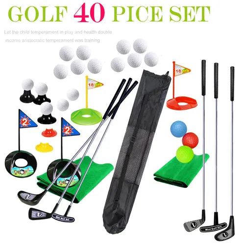 Deluxe 29-Piece Kids Golf Toy Set with Flag & Accessories for Fun Play