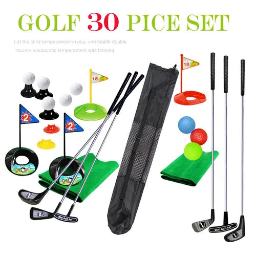 Deluxe 29-Piece Kids Golf Toy Set with Flag & Accessories for Fun Play