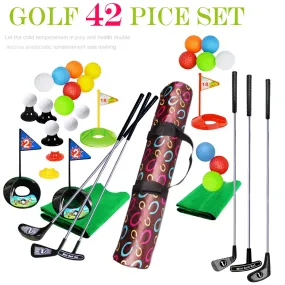 Deluxe 29-Piece Kids Golf Toy Set with Flag & Accessories for Fun Play