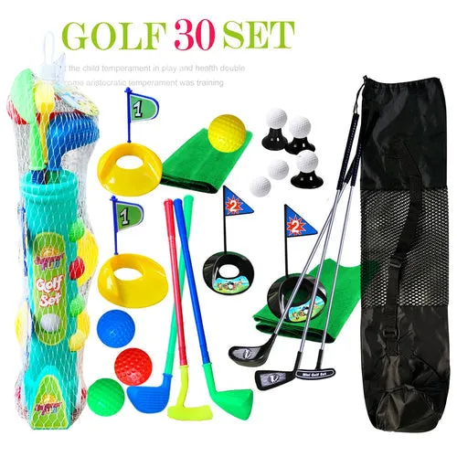 Deluxe 29-Piece Kids Golf Toy Set with Flag & Accessories for Fun Play