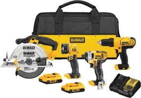 DEWALT DCK466D2 Combination Tool Kit, Battery Included, 2 Ah, 20 V, Lithium-Ion :EA: QUANTITY: 1