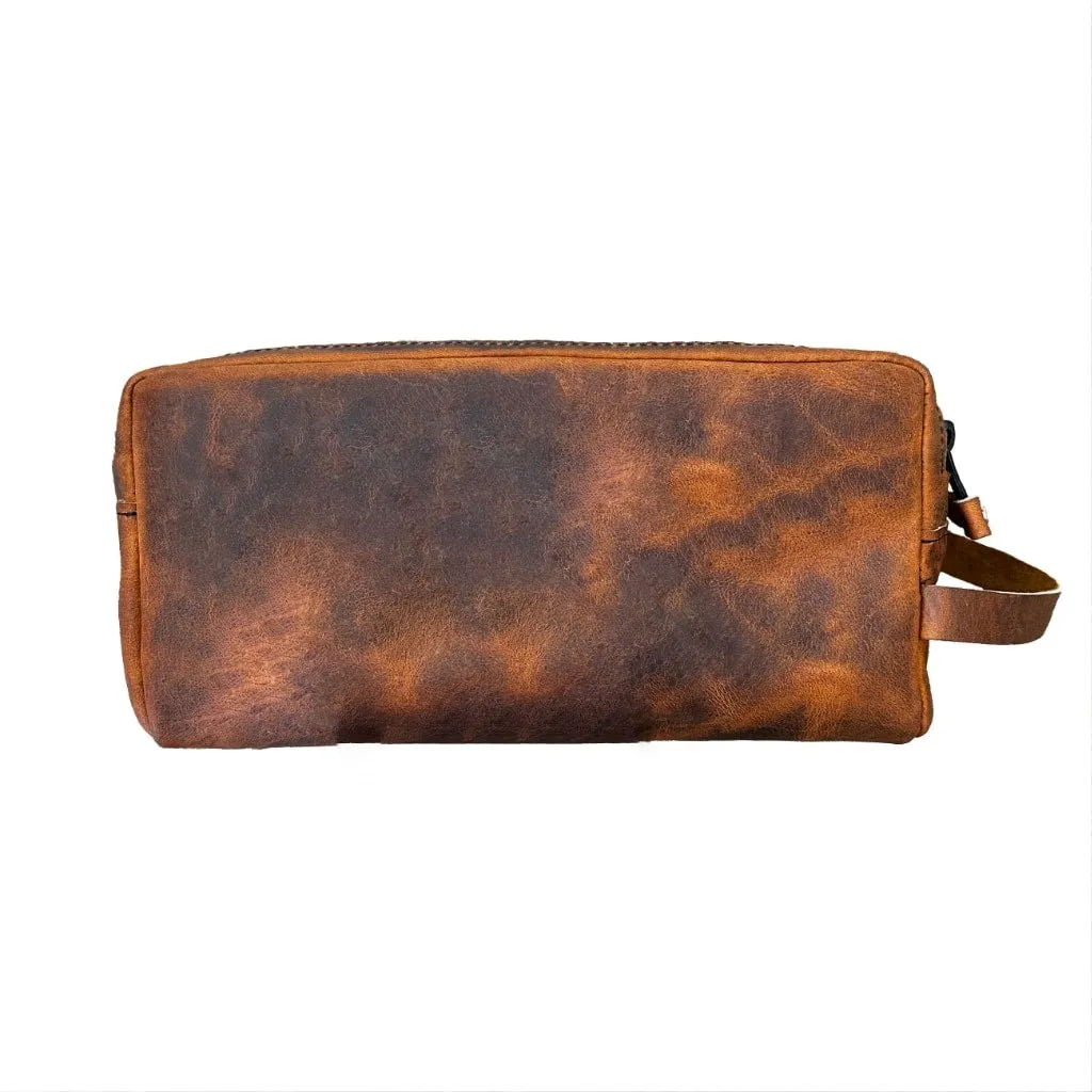 Dopp Kit, Toiletry Bag, Hard Times in Copper