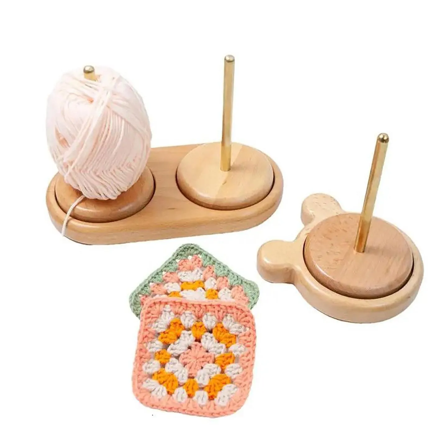 Double Yarn Holder Large Capacity Yarn Ball for Knitting Crocheting