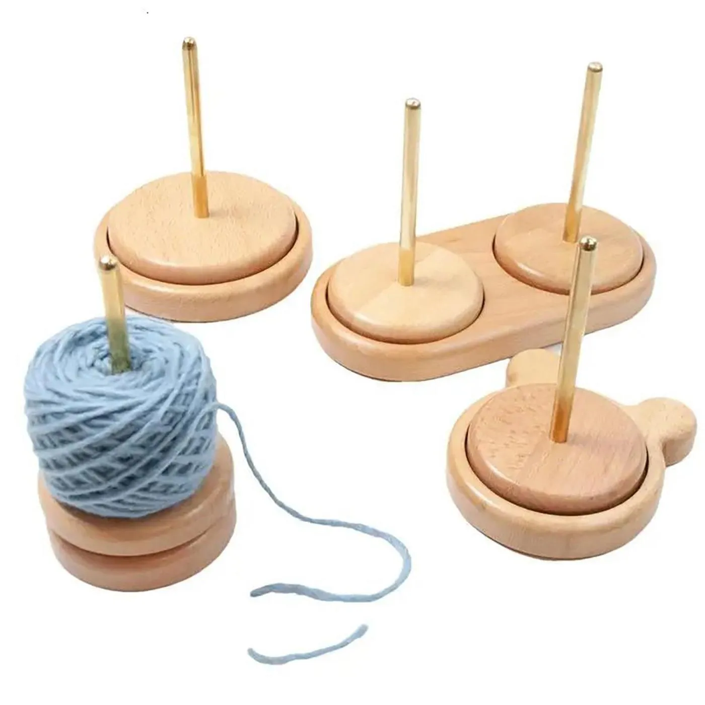 Double Yarn Holder Large Capacity Yarn Ball for Knitting Crocheting