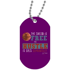 Dream Hustle Girls Basketball Dog Tag by NoExcuse Apparel