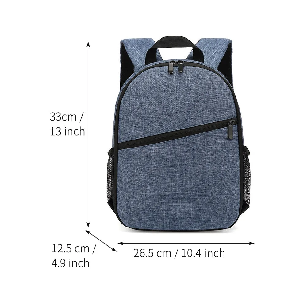 Dual Shoulder Camera Backpack Anti Shock Photography Adjustable Carrying Full Protection With Compartment Detachable Storage Bag