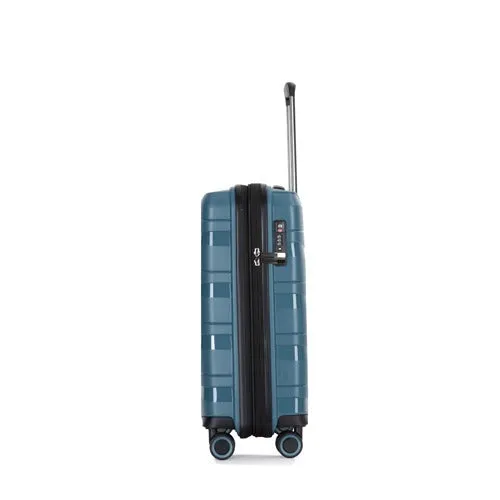 Eagle Spiral ABS Hard Shell Medium Expandable Suitcase with TSA Lock and 4 Spinner Wheels - 24"