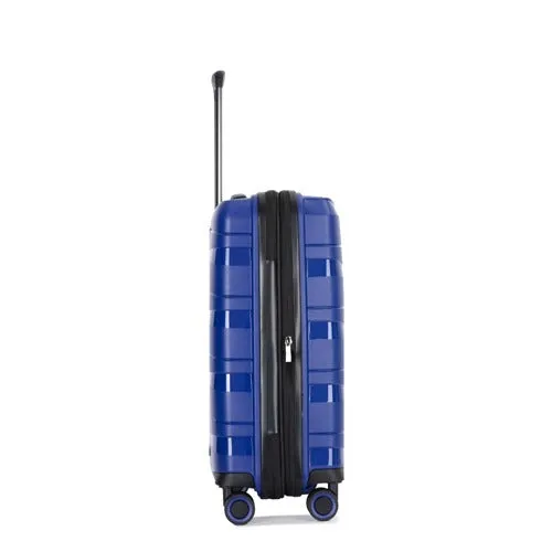 Eagle Spiral ABS Hard Shell Medium Expandable Suitcase with TSA Lock and 4 Spinner Wheels - 24"