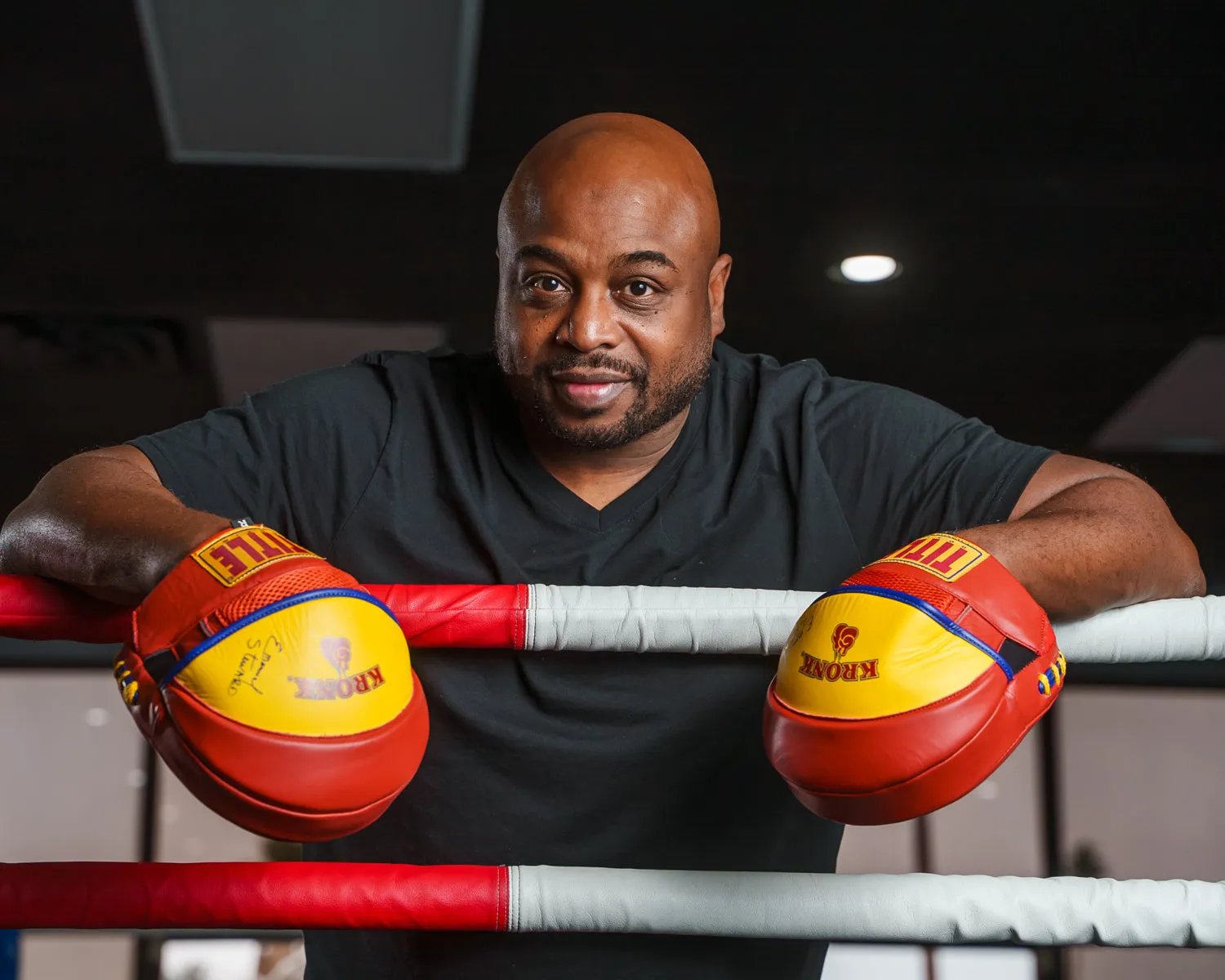 Emanuel Steward's KRONK Boxing Gym Leather Punch Mitts