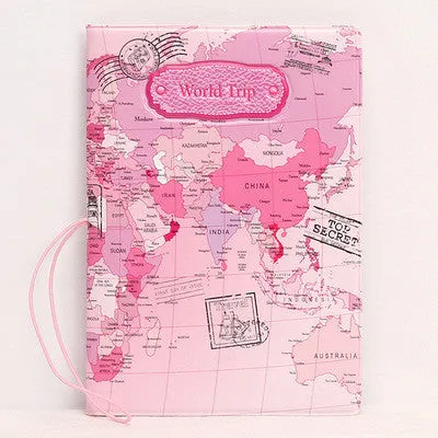 Fashion Miss love travel Passport Cover ID Credit Card Bag 3D Design PVC Leather Business Card Holder Passport Holder 14*9.6CM