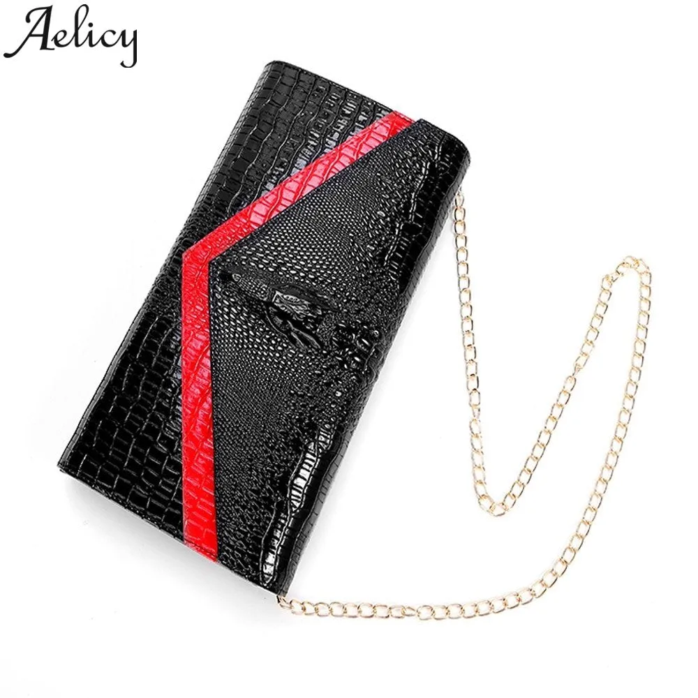 Fashion Women Alligator Crocodile  Long Wallet