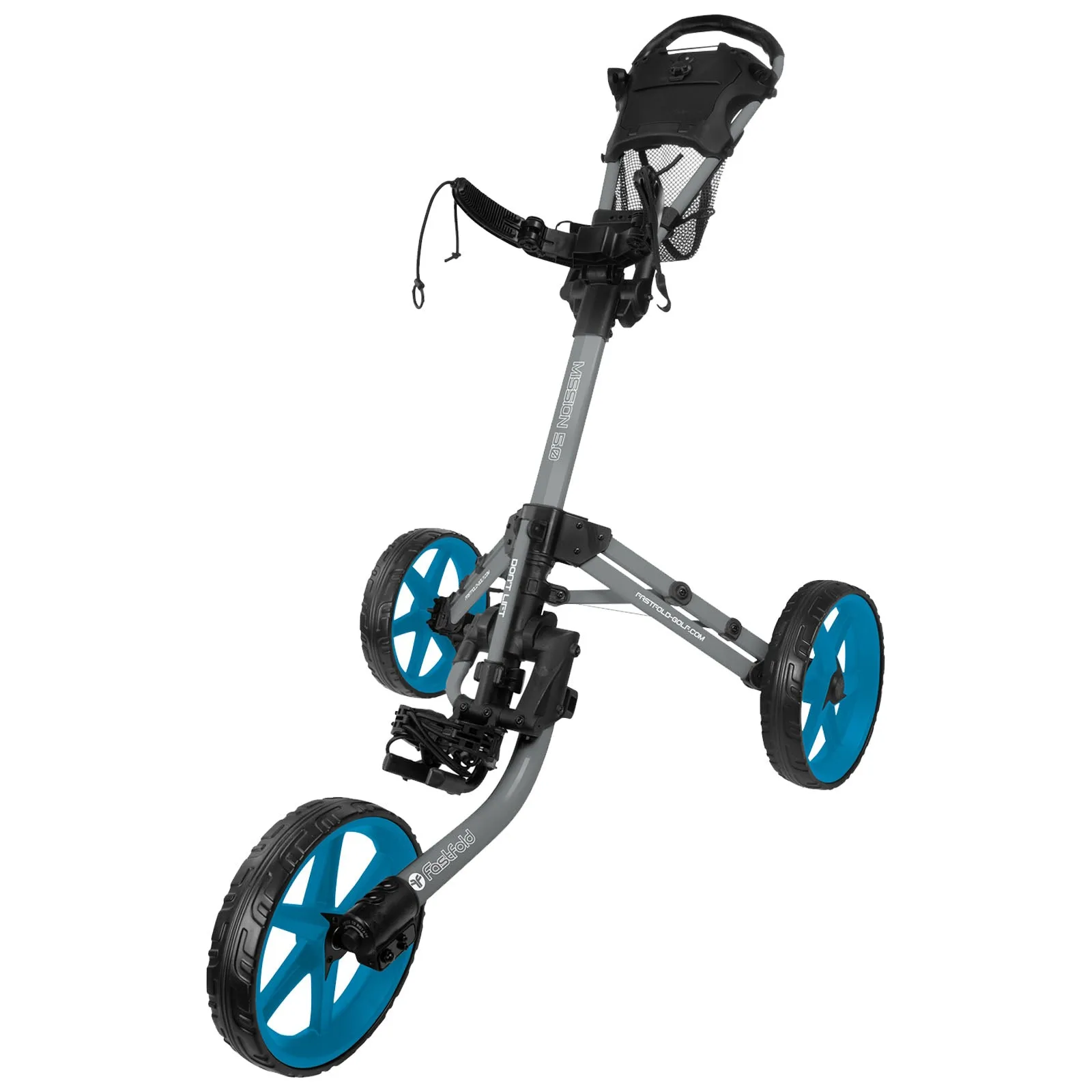 FastFold Mission 5.0 Trolley - Aqua Wheels