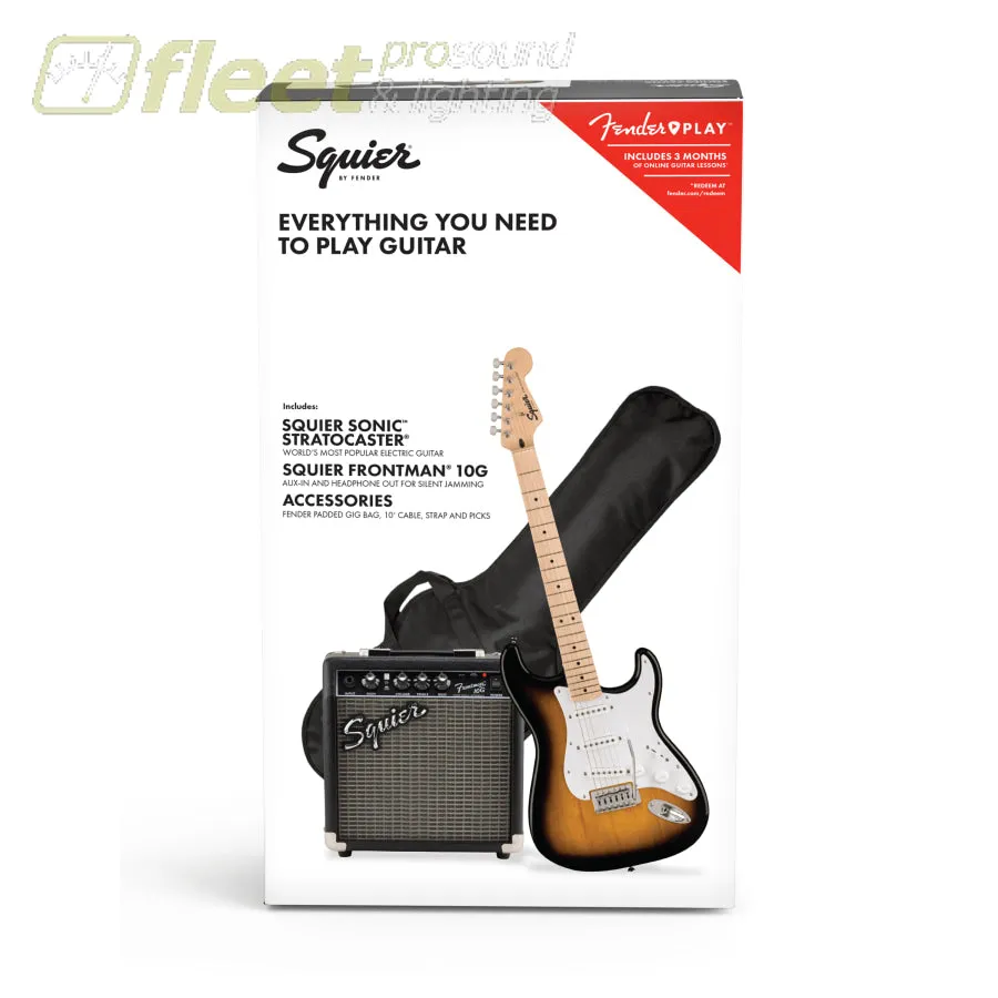 Fender Squier Sonic Stratocaster guitar starter Pack Sunburst - 0371720003