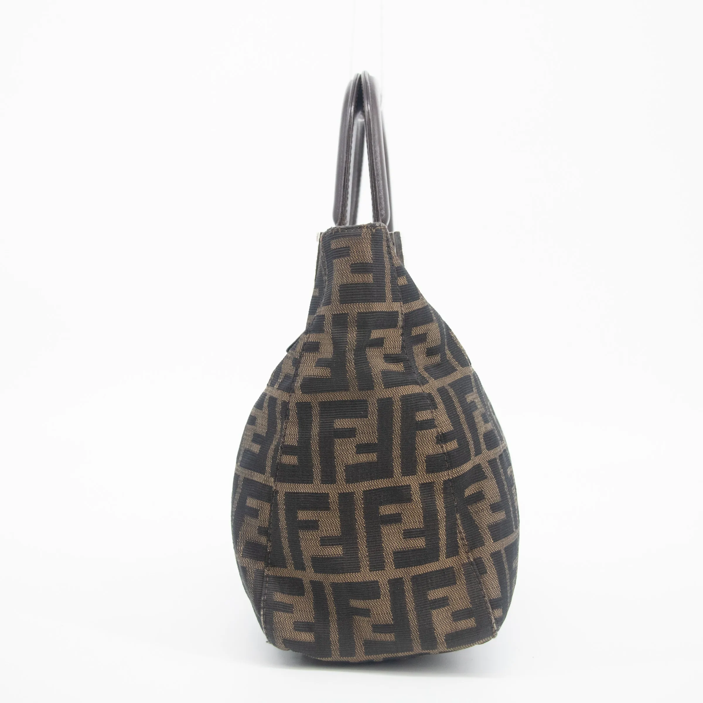 Fendi Brown Canvas Zucca Tote Bag #2227