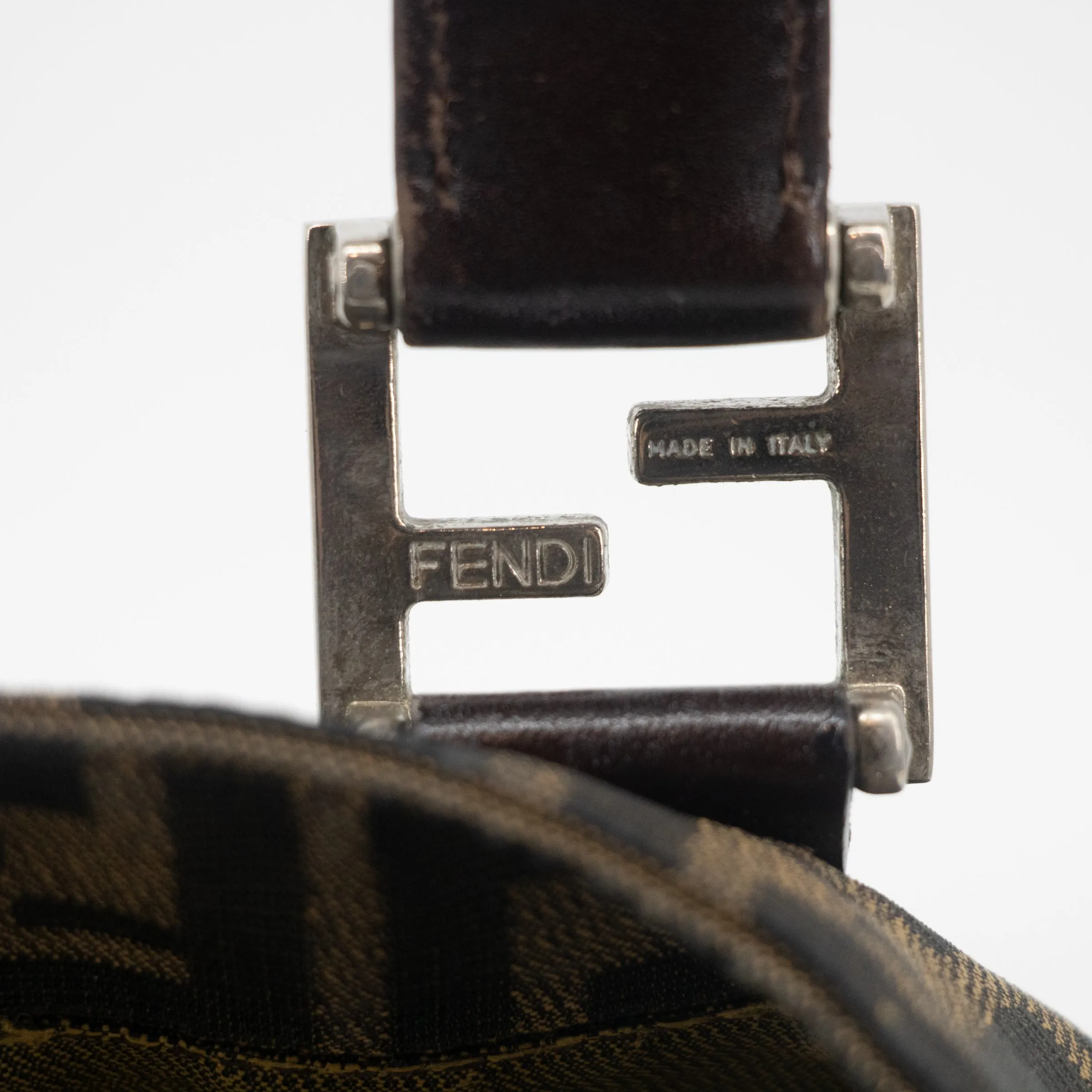 Fendi Brown Canvas Zucca Tote Bag #2227