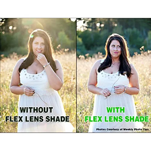 Flex Lens Shade Adjustable Flexible Lens Shade for Any SLR Lens