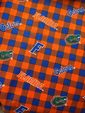 Florida Gators UF Gingham Zipper Bag