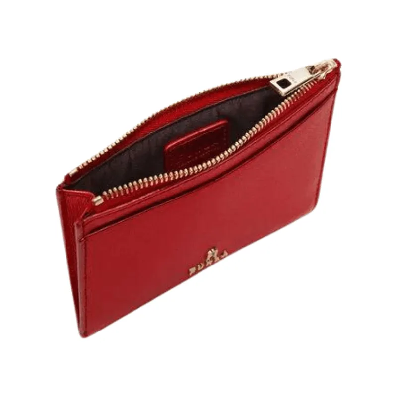 Furla Camelia Large Card Case - Rosso Veneziano