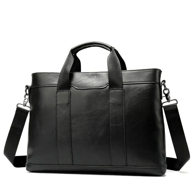 Genuine Leather Laptop Briefcase Bags for Men