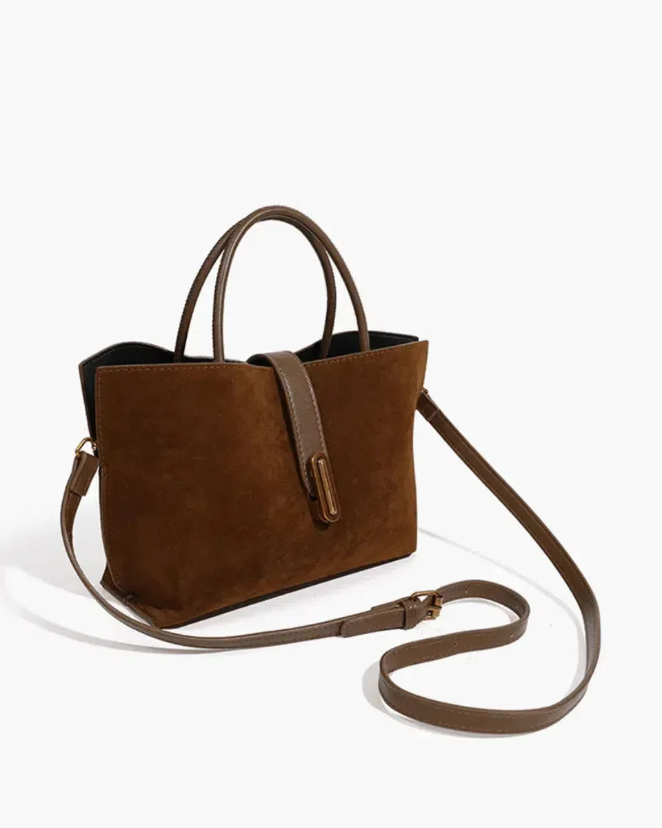 Gioia – Sophisticated functional design – Suede crossbody bag