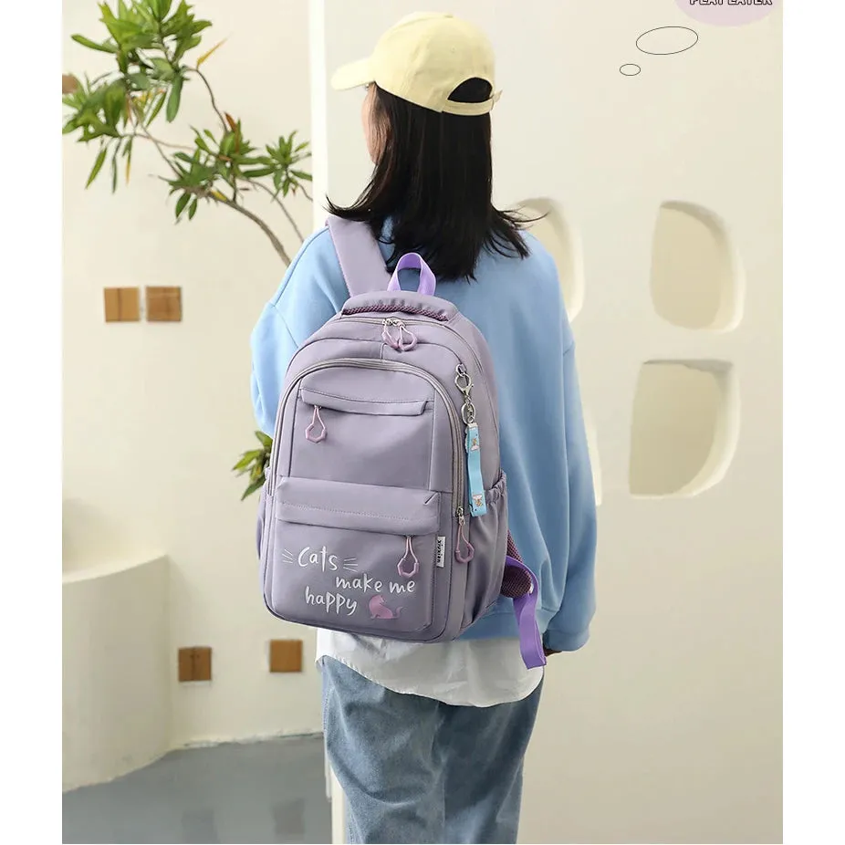 Girl School Bag Backpack Back Pack For Teenager Children Pink Schoolbag Primary High School Bagpack Class Teens Child Kids