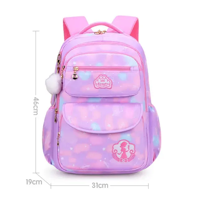 Girl School Bag Backpack Back Pack For Teenager Children Pink Schoolbag Primary High School Bagpack Class Teens Child Kids