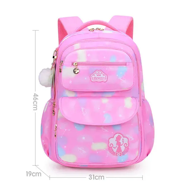 Girl School Bag Backpack Back Pack For Teenager Children Pink Schoolbag Primary High School Bagpack Class Teens Child Kids