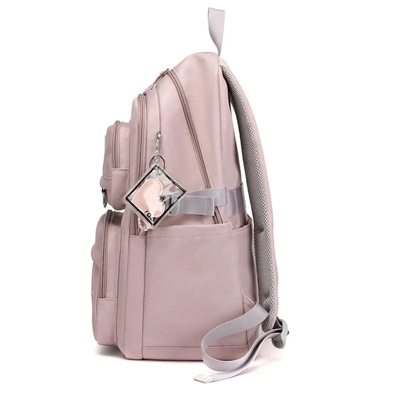 Girl School Bag Backpack Back Pack For Teenager Children Pink Schoolbag Primary High School Bagpack Class Teens Child Kids