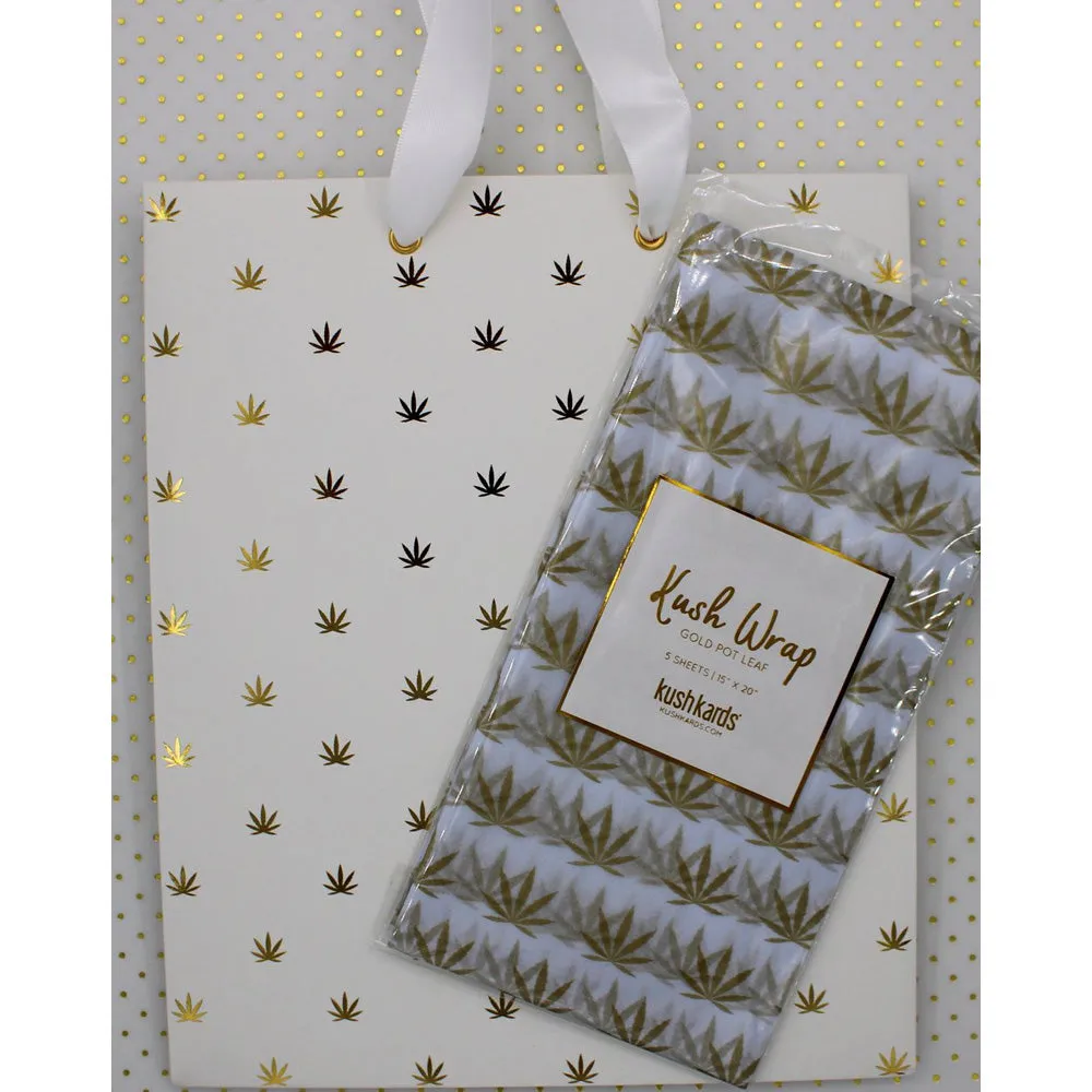 Gold/White Gift Wrap Set